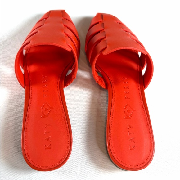 KATY PERRY The Confident Fisherman Mule Flame color Size 8M NEW - Picture 3 of 7